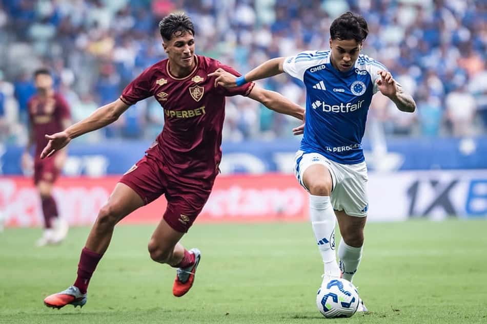 Atacante Kaio Jorge, do Cruzeiro, em jogo contra o Fluminense, no Mineirão (Foto: Gustavo Aleixo/Cruzeiro)