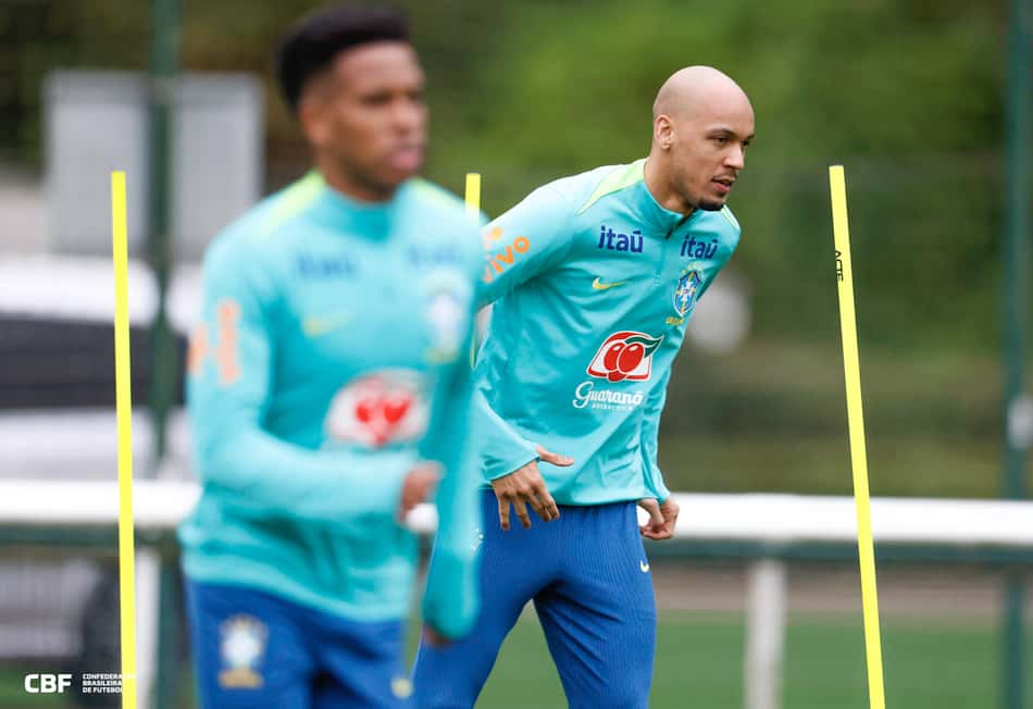 Fabinho e Estevão, cria do Palmeiras (Foto: Rafael Ribeiro / CBF)