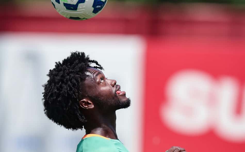 Santi Moreno em treino no Fluminense (Foto: Marcelo Gonçalves / Fluminense FC)