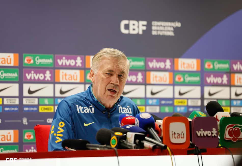 Entrevista coletiva de Carlo Ancelotti (Foto: Rafael Ribeiro / CBF)