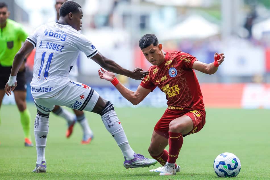 Erick Pulga em ação contra o Vasco (Foto: Rafael Rodrigues/EC Bahia)