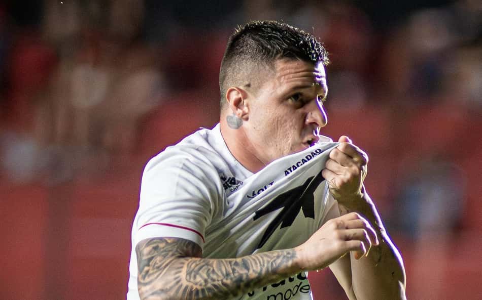 Renato Kayzer comemora gol do Vitória contra o Sport (Foto: Victor Ferreira / EC Vitória)