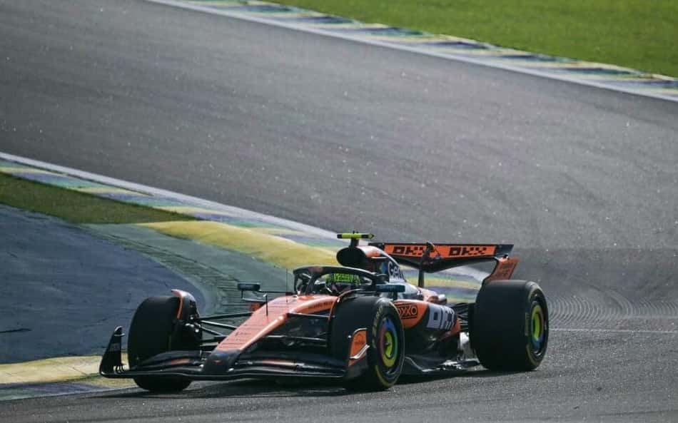 Lando Norris no GP de São Paulo de F1 (Foto: Nelson Almeida/ AFP)