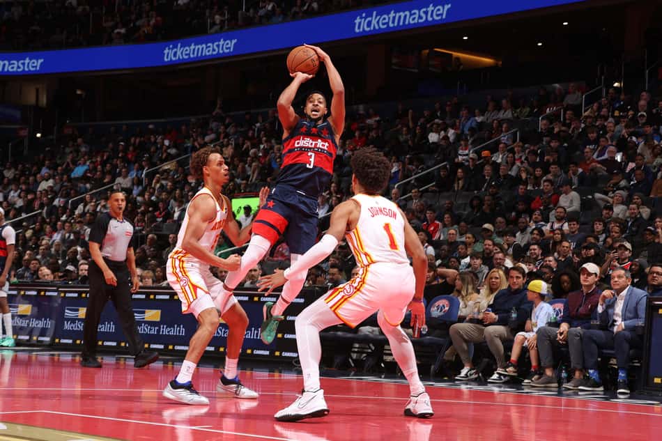Washington Wizards x Atlanta Hawks (Foto: Kenny Giarla / NBAE / Getty Images / Getty Images via AFP)