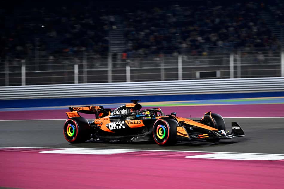 Oscar Piastri, da McLaren, no GP do Catar (Foto: Mahmud HAMS / AFP)