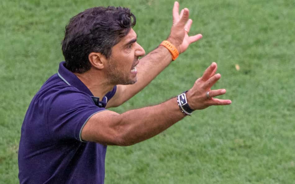 Abel Ferreira em Flamengo x Palmeiras