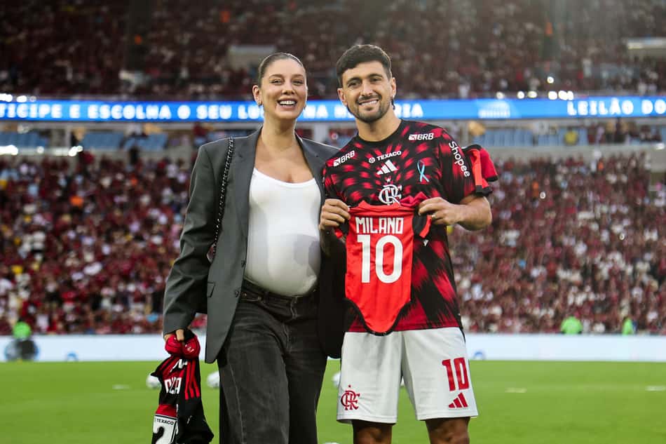 Arrascaeta Flamengo x Santos homenagem