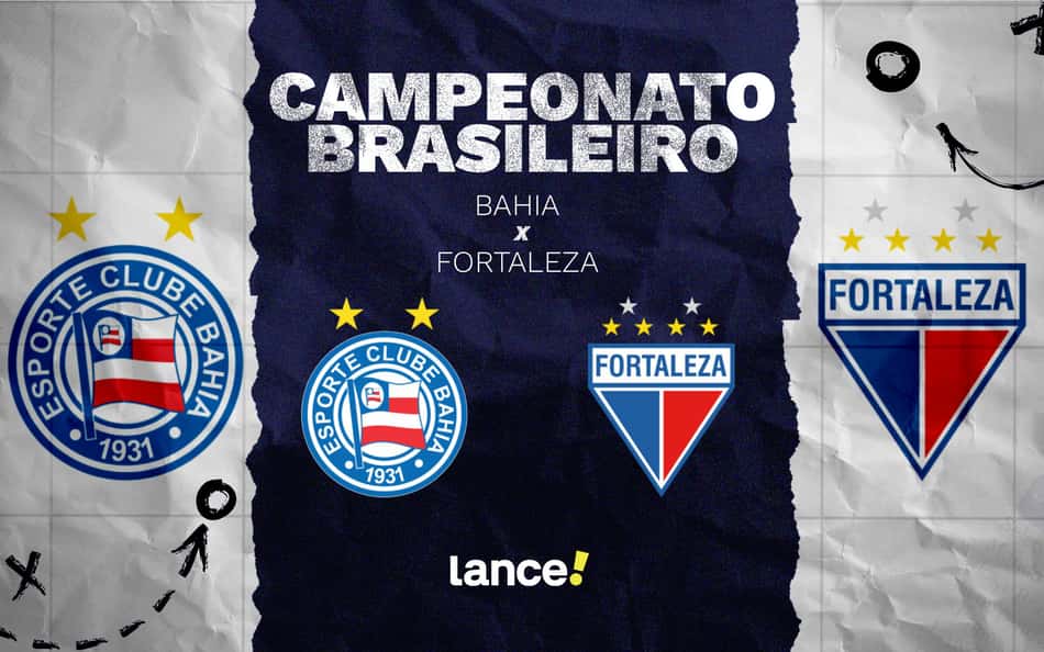 Bahia x Fortaleza se enfrentam nesta quinta (Foto: arte / Lance!)