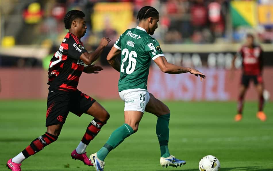 Bruno Henrique em Palmeiras x Flamengo