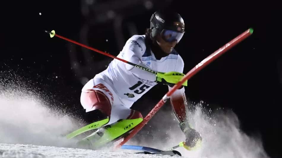 Christian Oliveira Soevik competindo pela Universidade de Denver (Foto: University of Denver Ski Team)