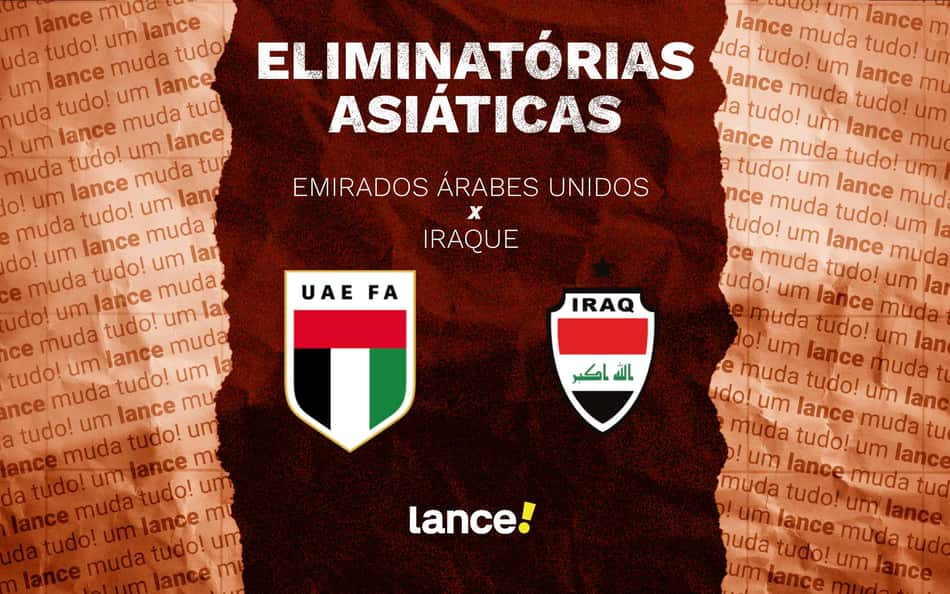 Emirados Árabes Unidos x Iraque: onde assistir ao vivo, horário e escalações do jogo pelas Eliminatórias Asiáticas
