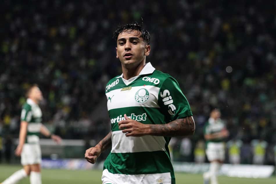 Facundo Torres, durante partida entre Palmeiras e Vitoria