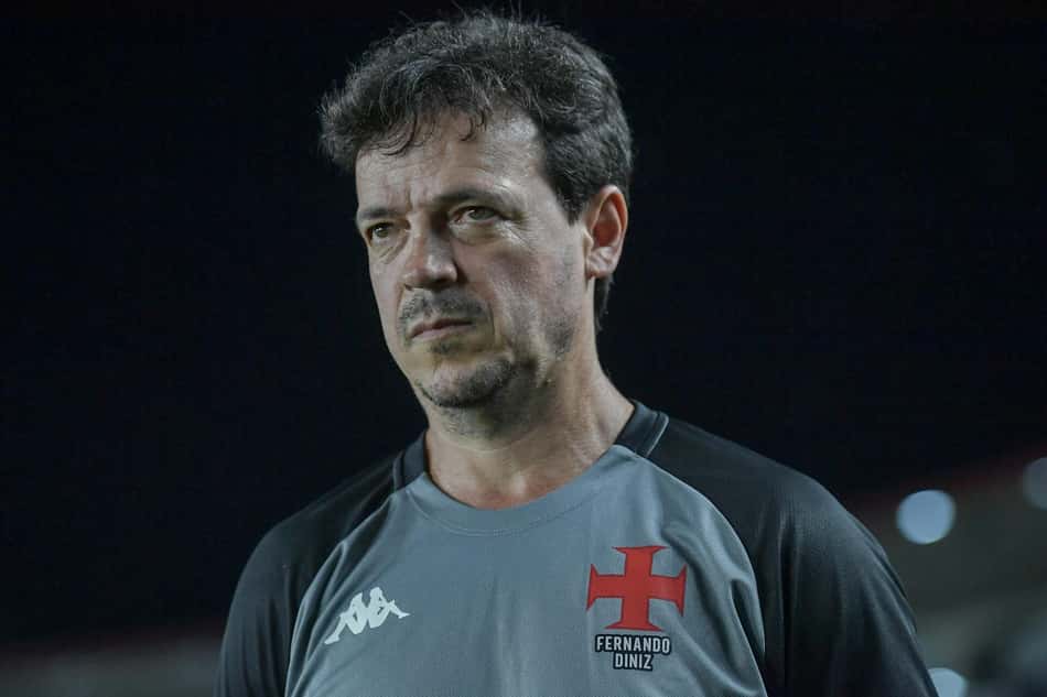 Fernando Diniz tecnico do Vasco durante partida contra o Sao Paulo no estadio Sao Januario