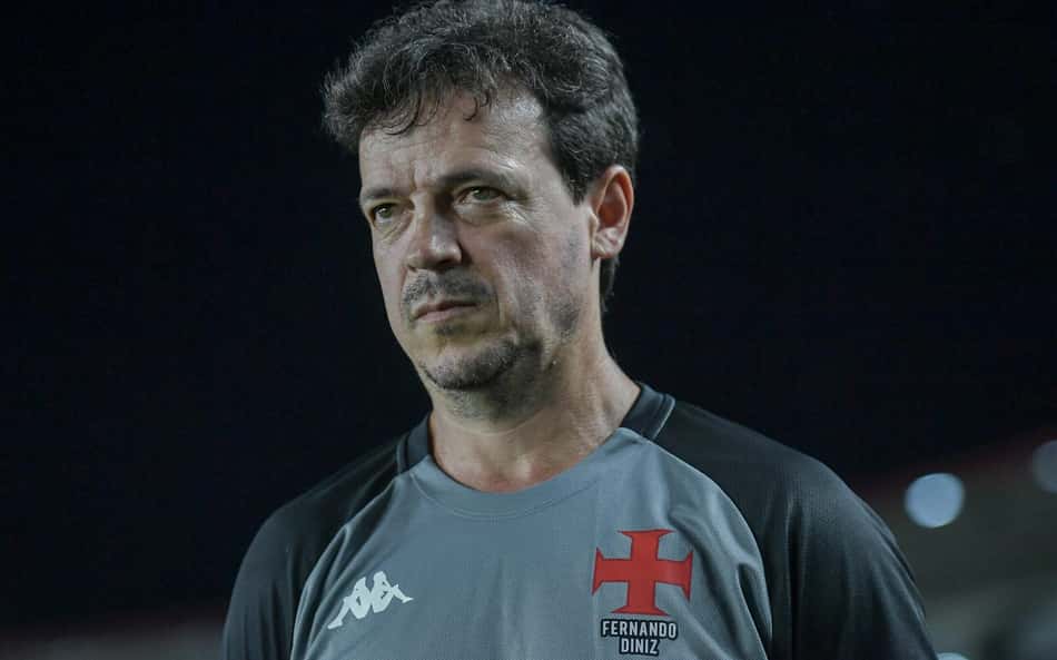 Fernando Diniz tecnico do Vasco durante partida contra o Sao Paulo no estadio Sao Januario
