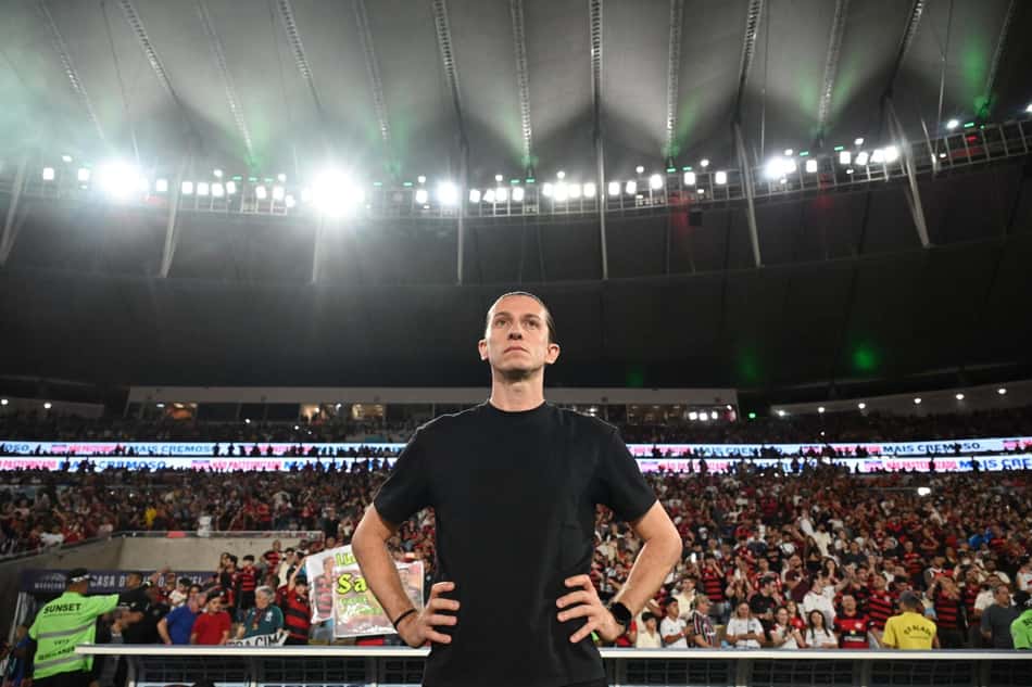 Filipe Luís, treinador do Flamengo (Foto: ALEXANDRE BRUM/Agencia Enquadrar/Gazeta Press)