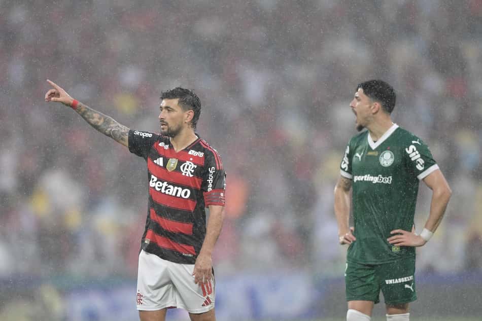 Flamengo e Palmeiras se enfrentaram pelo Brasileirão (Foto: Foto: Thiago Ribeiro/AGIF/Gazeta Press)