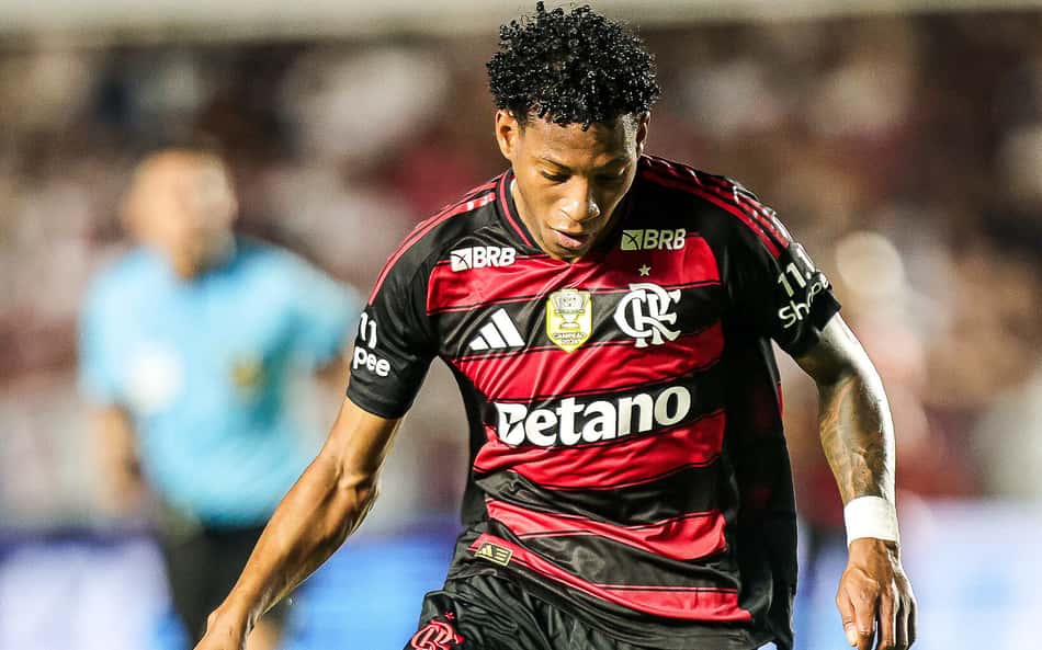 Gonzalo Plata foi expulso durante São Paulo x Flamengo (Foto: Fotos: Gilvan de Souza/Flamengo)