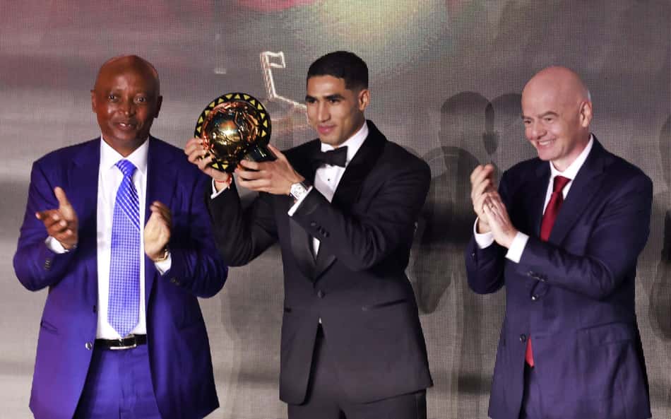Hakimi conquista o prêmio de Melhor Jogador Africano do Ano