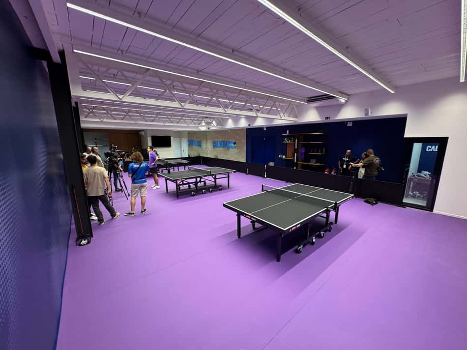 Panorâmica do clube de Hugo Calderano no Rio (Foto: Kauhan Fiaux / Lance!)