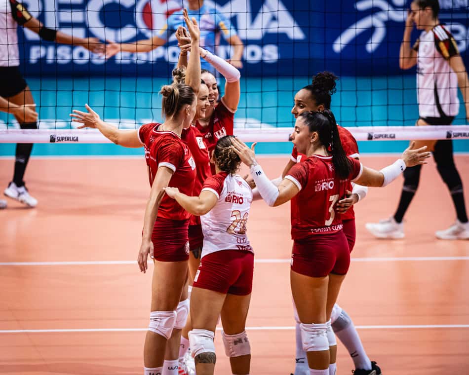 Tijuca Tênis Clube contra o Sesc Flamengo pela Superliga Feminina (Foto: Thiago Mendes / CBV)