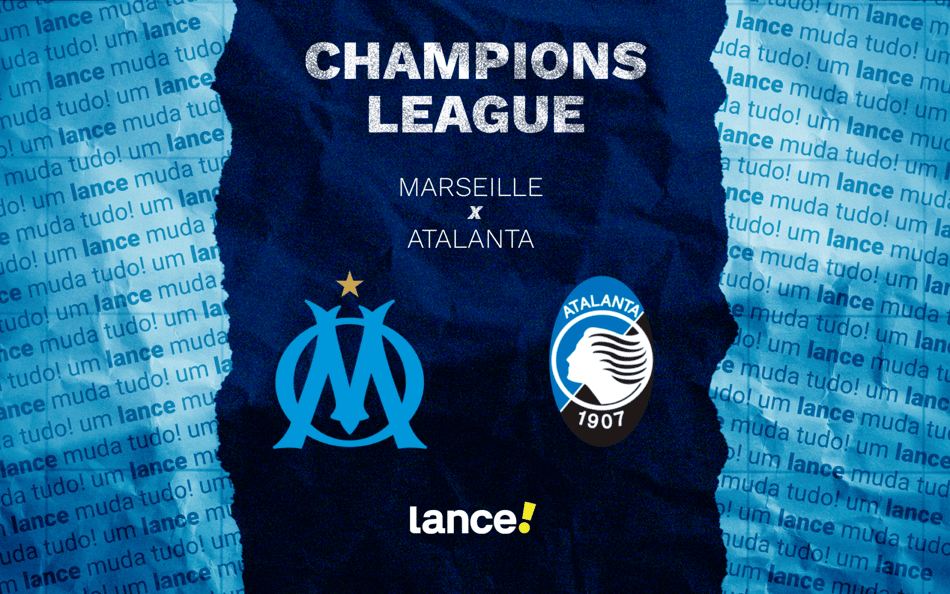 Marseille x Atalanta pela 4ª rodada da Champions League (Arte: Lance!)