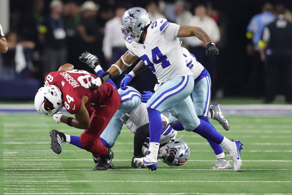 Marshawn Kneeland do Dallas Cowboys pela NFL (Foto: Stacy Revere/Getty Images/AFP)