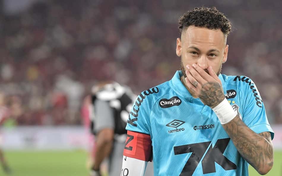 Atitude de Neymar em Flamengo x Santos viraliza na web