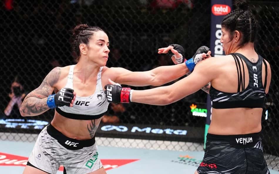 Norma Dumont venceu Ketlen Vieira no card preliminar do UFC Vegas 110 (Foto: Reprodução: Chris Unger / Zuffa LLC / UFC)