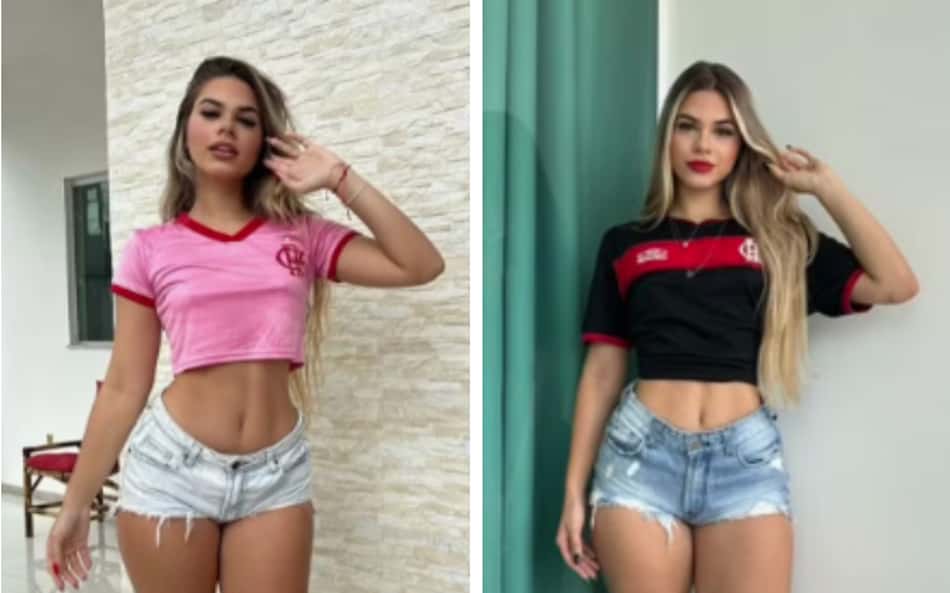 Pamella Vieira Gaigher, namorada de Juninho, jogador do Flamengo