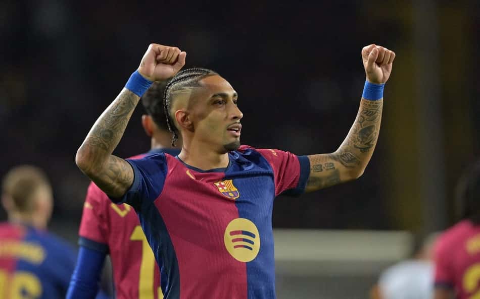 Raphinha joga hoje? Veja os números do Barcelona com e sem o brasileiro em campo