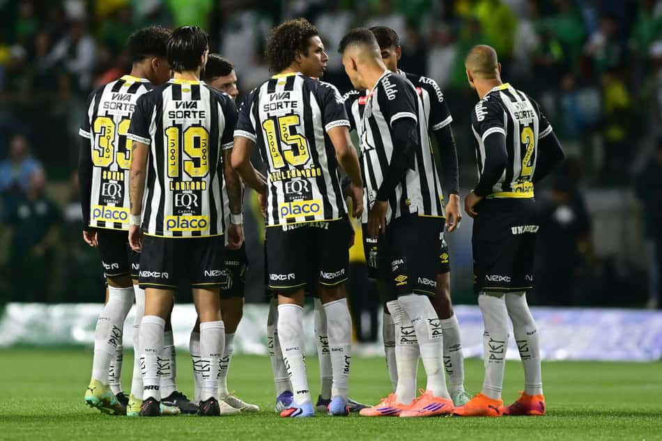 Santos perdeu para o Palmeiras no Brasileirão (Foto: Eduardo Carmim/Photo Premium/Gazeta Press)