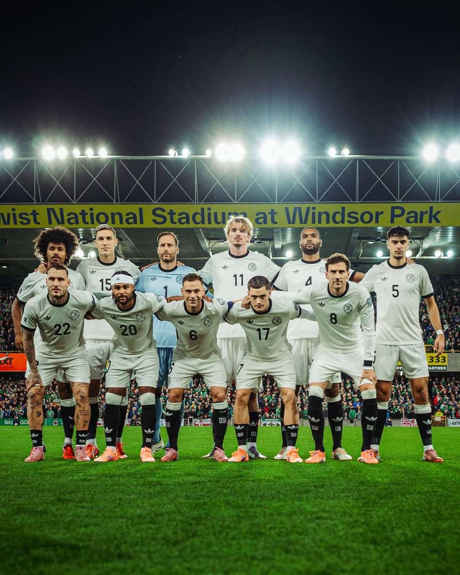Seleção da Alemanha em partida das Eliminatórias Europeias (Foto: Reprodução DFB / Philipp Reinhard)