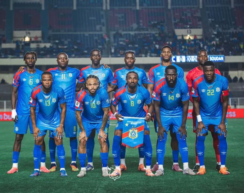 Seleção da RD Congo (Foto: Reprodução/X)