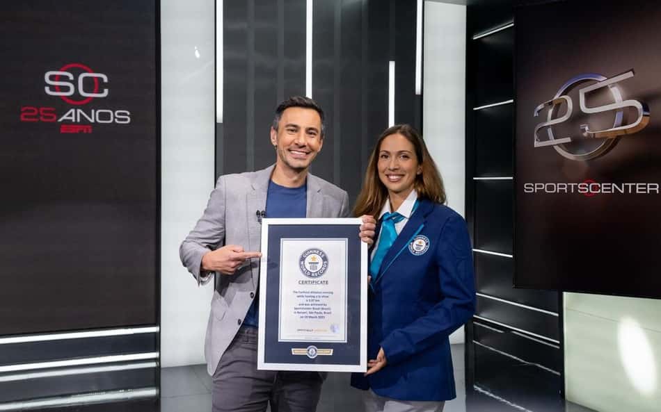 Após ação contra o sedentarismo, programa da ESPN recebe certificado do Guinness