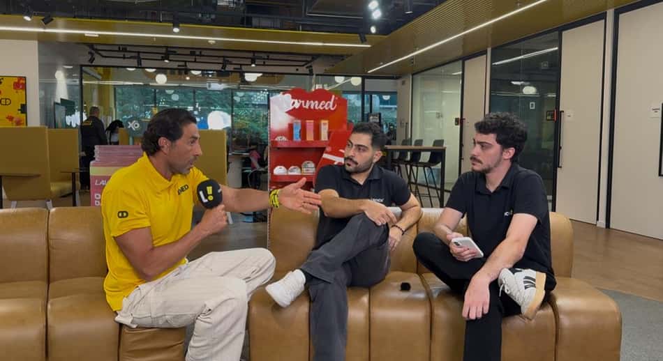 João Adibe concedeu entrevista ao Lance! na sede da Cimed, em São Paulo