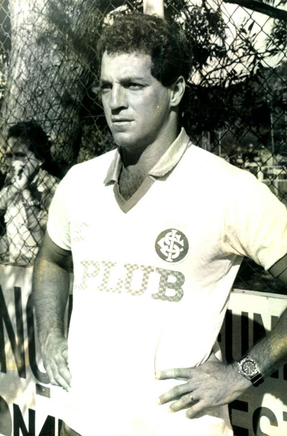 Abel Braga na primeira passagem pelo Internacional, em 1988