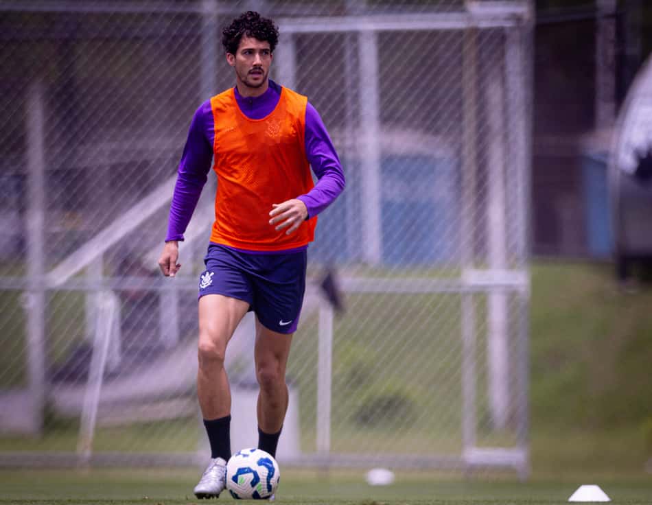 Gustavo Henrique durante treino do Corinthians no CT Joaquim Grava. (Foto: Rodrigo Coca/ Agencia Corinthians)
