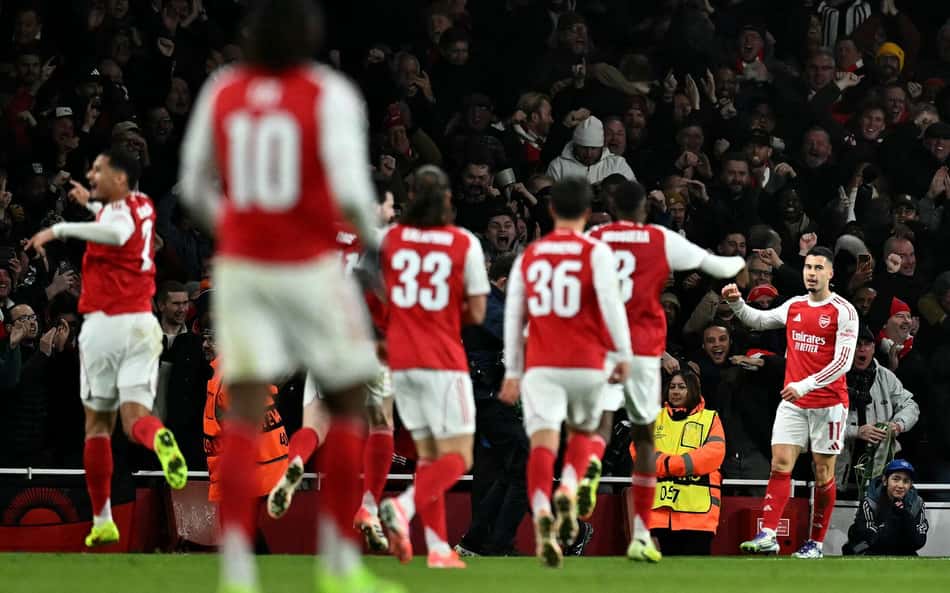 Pela Champions League, o Arsenal venceu o Bayern de Munique por 3 a 1 (Foto: Ben STANSALL / AFP)