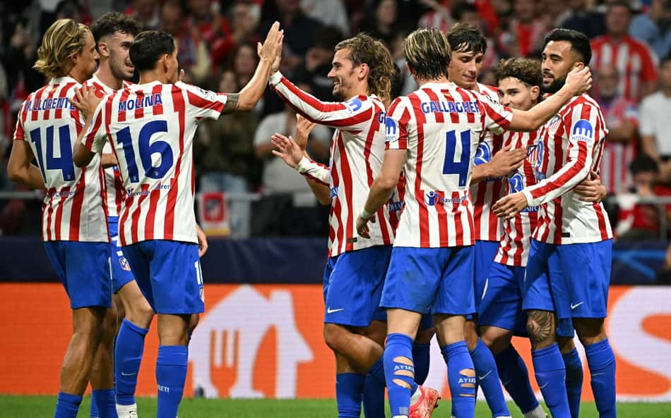 Atlético de Madrid goleou o Frankfurt em 5 a 1 na Champions League (Foto: JAVIER SORIANO / AFP)