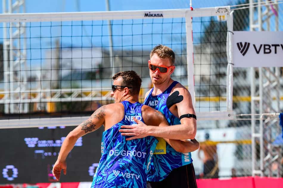 Boermans e De Groot em ação no Elite 16 (Foto: Volleyball World)