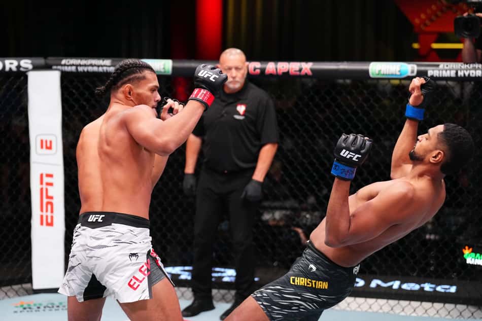 Brasileiro Kevin Christian é derrotado no UFC Vegas (Foto: Reprodução / @UFCNews / X)