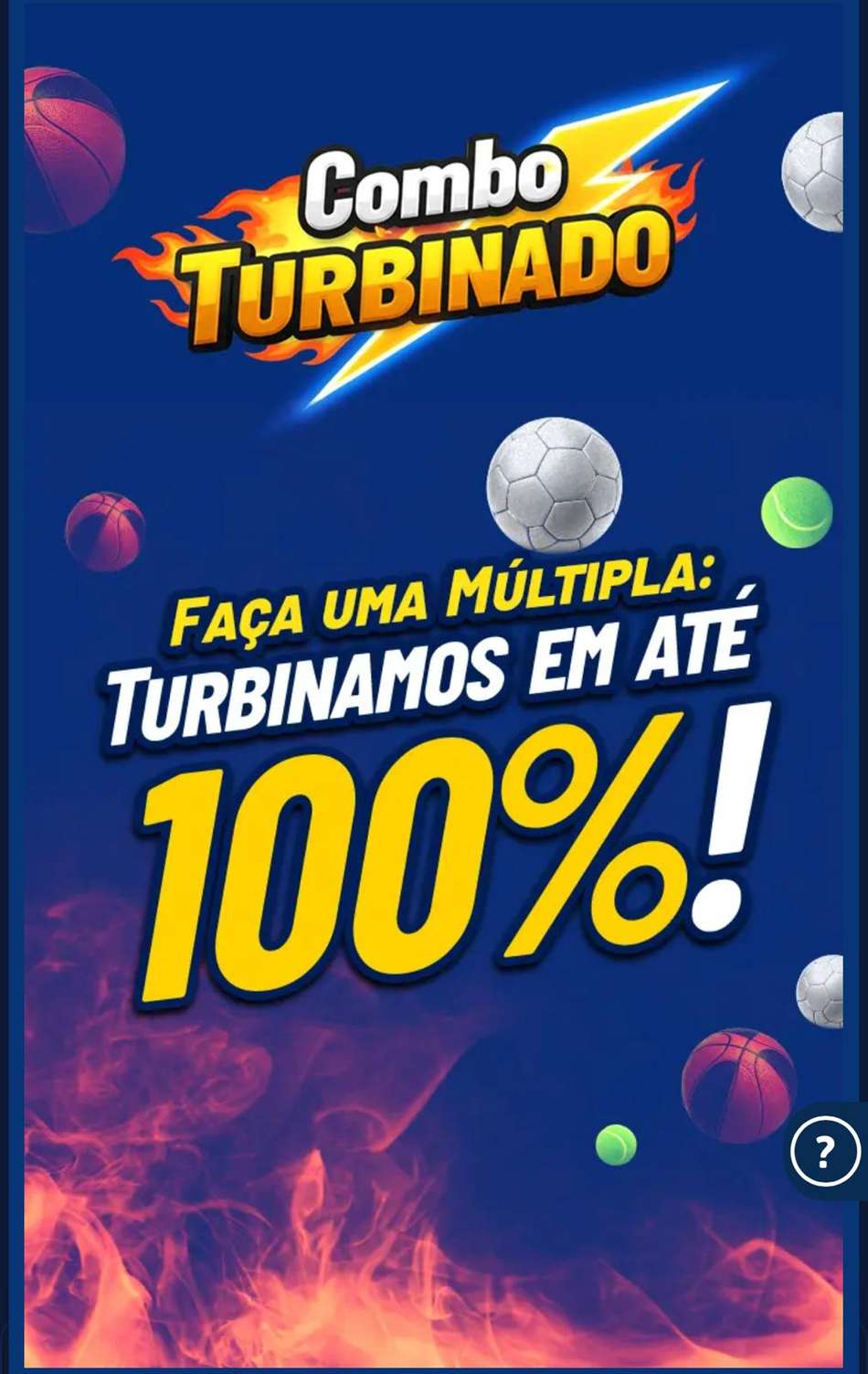 Captura de tela da promoção Combo Turbinado na Galera Bet.