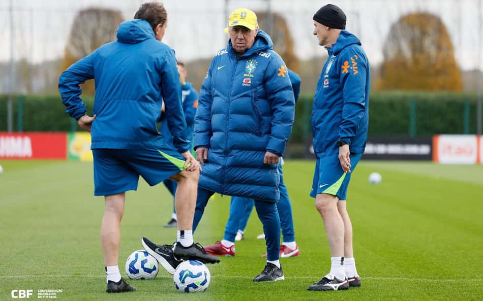 Escalação da Seleção: Ancelotti faz testes no meio-campo e no ataque