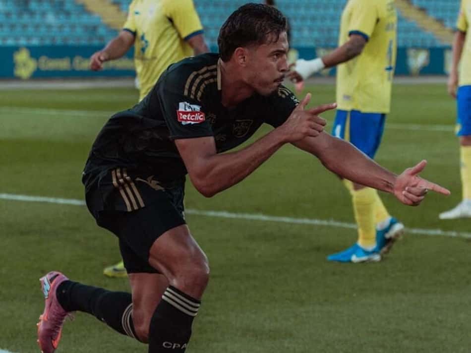 David Sousa comemora gol pelo Casa Pia (Foto: Divulgação/Casa Pia)
