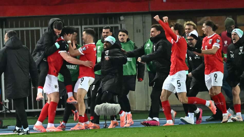 A Áustria se classificou à Copa do Mundo de 2026 (Foto: Joe Klamar / AFP)
