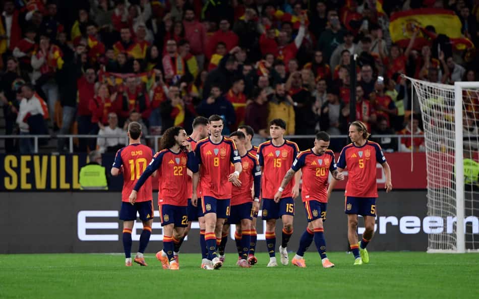 A Espanha se classificou à Copa do Mundo de 2026 (Foto: CRISTINA QUICLER / AFP)