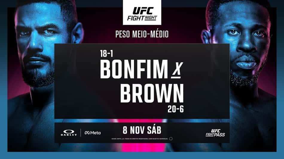 Post oficial para a luta principal do UFC Vegas 111 (Foto: Divulgação/UFC)