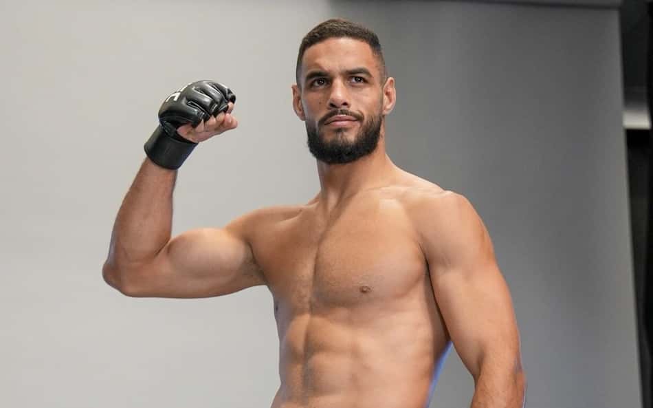 Gabriel Bonfim em media day do UFC Vegas (Foto: Reprodução/X/UFC)