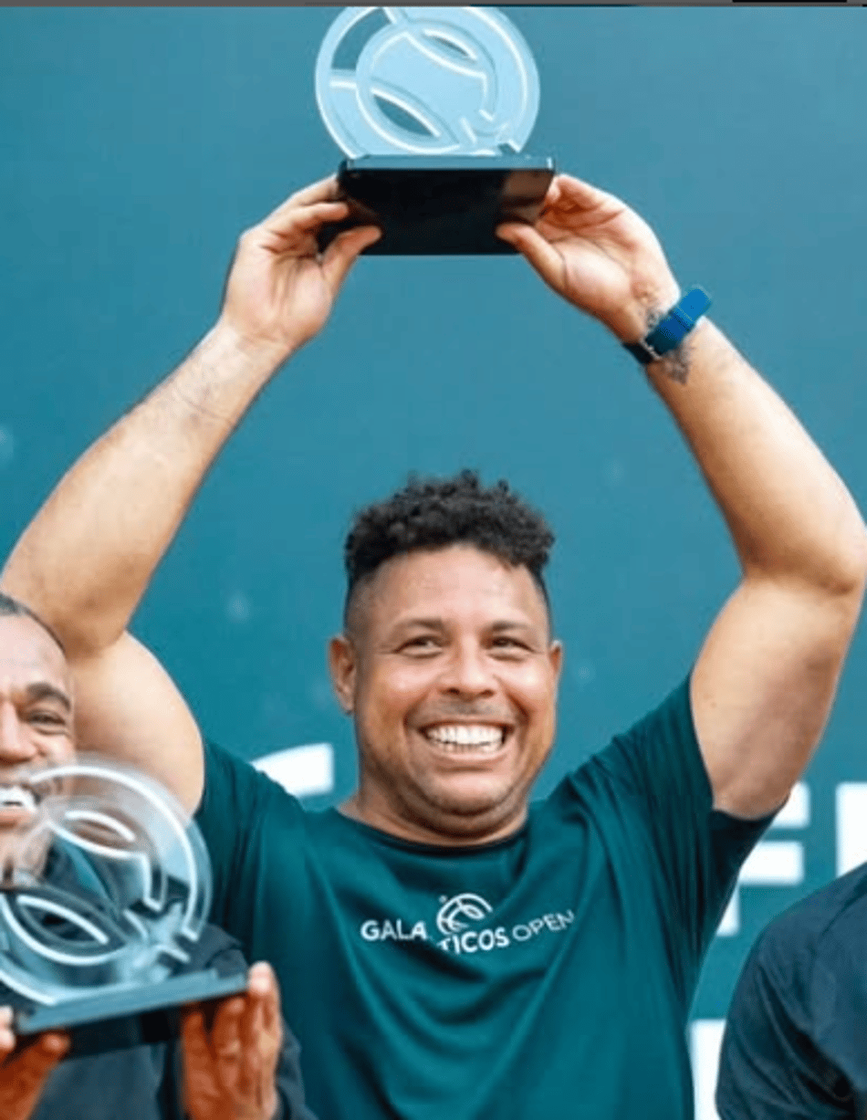 Ronaldo Fenômeno em uma das edições do Galácticos Open (Reprodução)