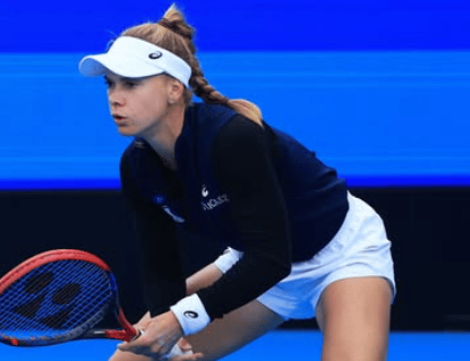 Laura Pigossi na Billie Jean King Cup, em Hobart (Reprodução)